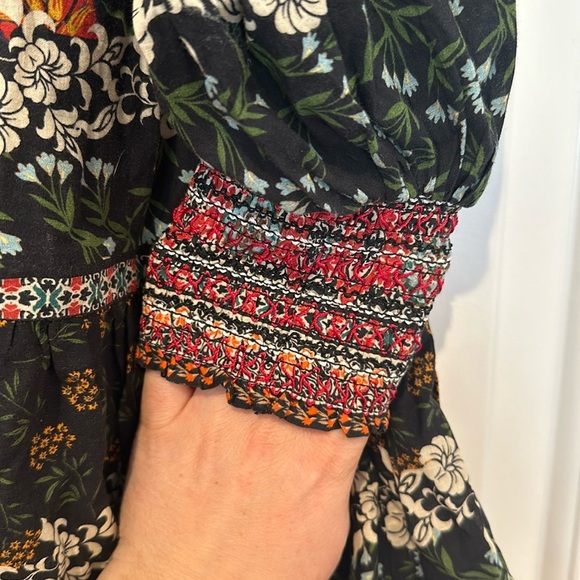 Alice and Olivia Tiered Clementina Mini Dress Paradise/Multi Color Sz 2 - Picture 8 of 12